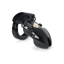 Mystim Pubic Enemy No 1 klec na penis s elektrostimulací - Black Edition