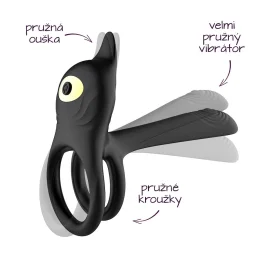 BASIC X Daji párový vibrátor rozšiřující penis černý