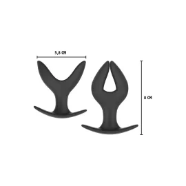 Hidden Desire Extreme rozevírací anální kolík M - černý