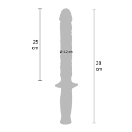 Get Real The Manhandler dildo s rukojetí - černé