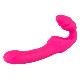 Strapless strap-on Vibrátor - růžový