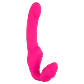 Strapless strap-on Vibrátor - růžový
