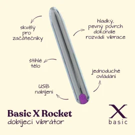BASIC X Rocket  - dobíjecí vibrátor