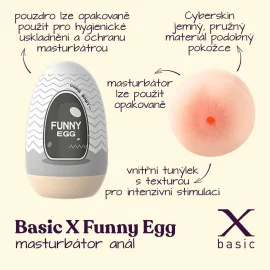 BASIC X FUNNY EGG masturbátor anál