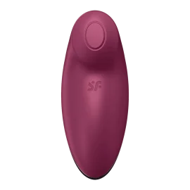 Satisfyer Tap & Climax 2 stimulátor klitorisu - vínový