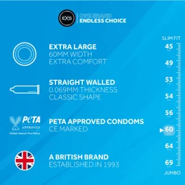 EXS Jumbo kondomy 12 ks