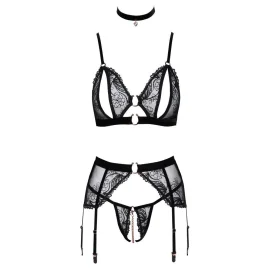 Abierta Fina Set 3dílná souprava - černá