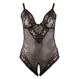 Cottelli Curves body s krajkou - černé: 2XL
