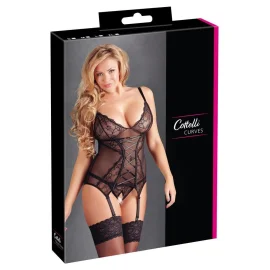 Cottelli Curves Cami korzet s podvazky: XL