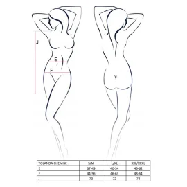 Erotic Line YOLANDA košilka černá