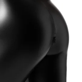 NOIR Jumpsuit s krajkovým topem - černý