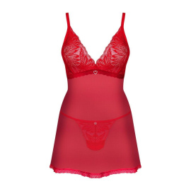 Obsessive Chilisa košilka a tanga - červená