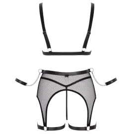 Cottelli Bondage Set ze síťoviny - černý