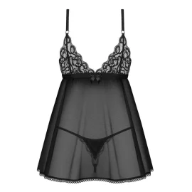 Obsessive Blomentis košilka - černá: XS/S