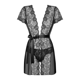 Obsessive Alluria peignoir - černý