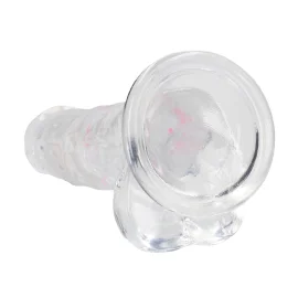 RealRock LED svítící vibrační dildo s varlaty 20 cm
