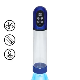 Pumped Engage Automatic vakuová pumpa a masturbátor 2 v 1 modrá