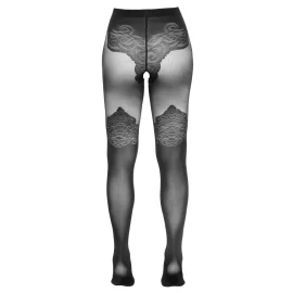 Cottelli Legwear punčocháče se vzorem černé 4 (L)