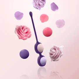 Rianne S Set venušiny kuličky a taštička Coral Rose