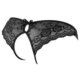 Cottelli Lingerie Krajkové kalhotky černé S