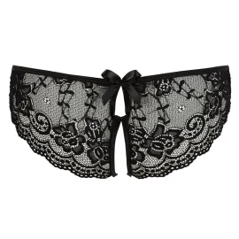 Cottelli Lingerie Krajkové kalhotky černé S