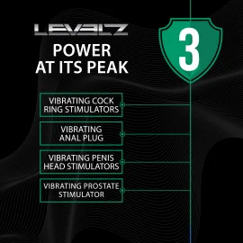 Levelz by Shots nastavitelný vibrační erekční kroužek
