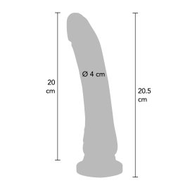 Get Real Dong dildo 20,5 cm černé