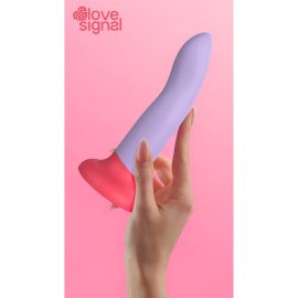 Love Signal dildo s přísavkou L - fialové