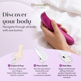 Womanizer Pro stimulátor na klitoris Vibrant pink
