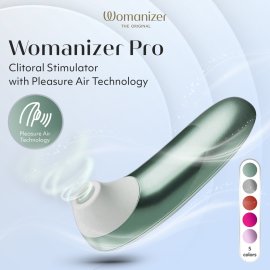 Womanizer Pro stimulátor na klitoris Sage green