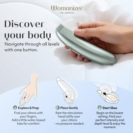 Womanizer Pro stimulátor na klitoris Sage green