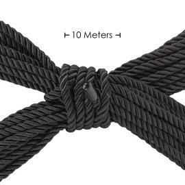 Ouch! Bondážní lano polyester-bavlna 10 m černé