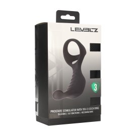 Levelz Erekční kroužek s vibrátorem na perineum