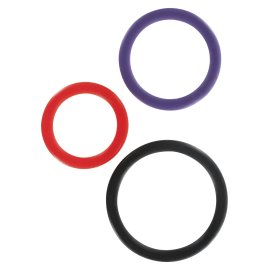 Triple sada erekčních kroužků Multicolor