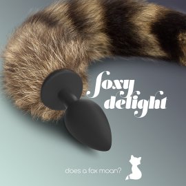 Foxy delight Silikonový anální kolík s ocasem