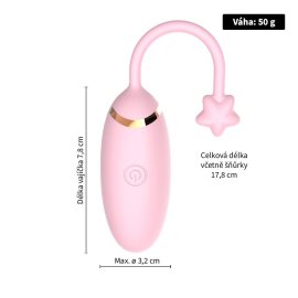 Rose Star vibrační vajíčko růžové