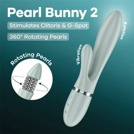 Satisfyer Pearl Bunny 2 vibrátor - greygreen