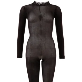 Cottelli Catsuit s dlouhým rukávem - černý
