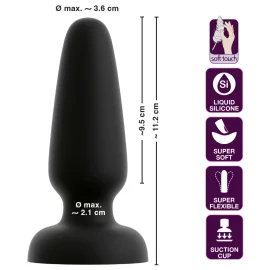 Black Velvets Liquid Silicone anální kolík M