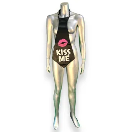 Kiss me XXL kravata - černá