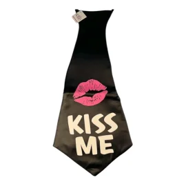 Kiss me XXL kravata - černá