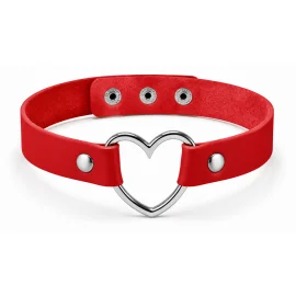 Kinky Pleasure Punk style choker Red
