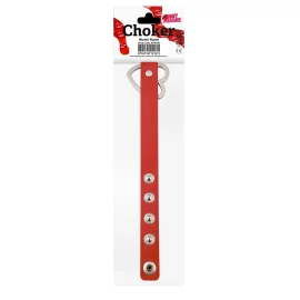 Kinky Pleasure Punk style choker Red