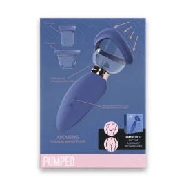 Pumped Arousing vakuová pumpa pro ženy - modrá