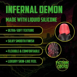 Infernal Demon dildo - červeno-černé