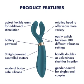 Satisfyer Endless Fun Multifunkční vibrátor na baterie - zelený