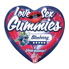 Love Sex Gummies - Blueberry 6 ks (doplněk stravy)