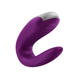 Satisfyer Double fun Párový vibrátor fialový