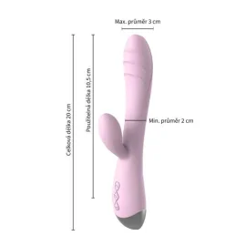 BASIC X Philip rabbit vibrátor světle růžový