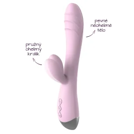 BASIC X Philip rabbit vibrátor světle růžový